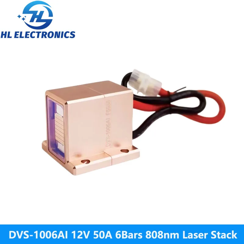DVS-1006AI 12V 50A 6Bars 300W 808nm Laser Stack for Hair Removal Machine