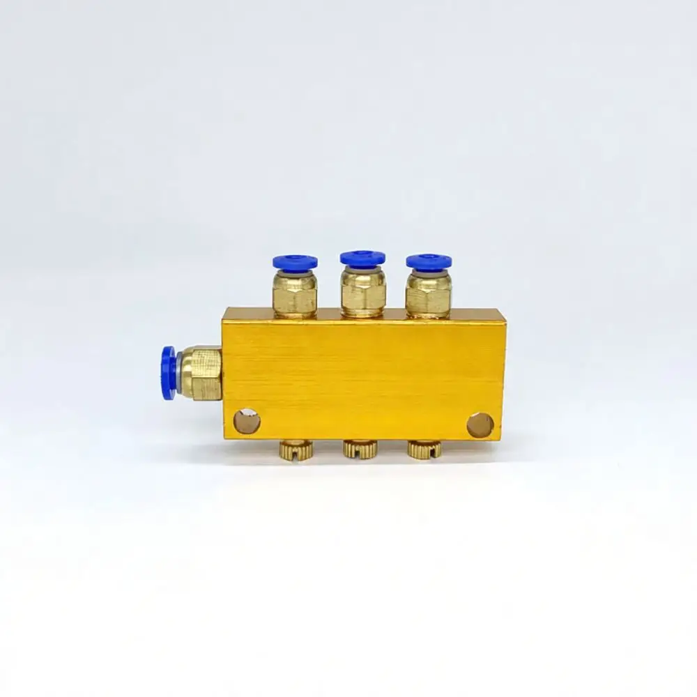 TK Flow Adjustable Oil Manifold Splitter Quick Plug Fitting For Sunzi Automatic Lubrication Control System