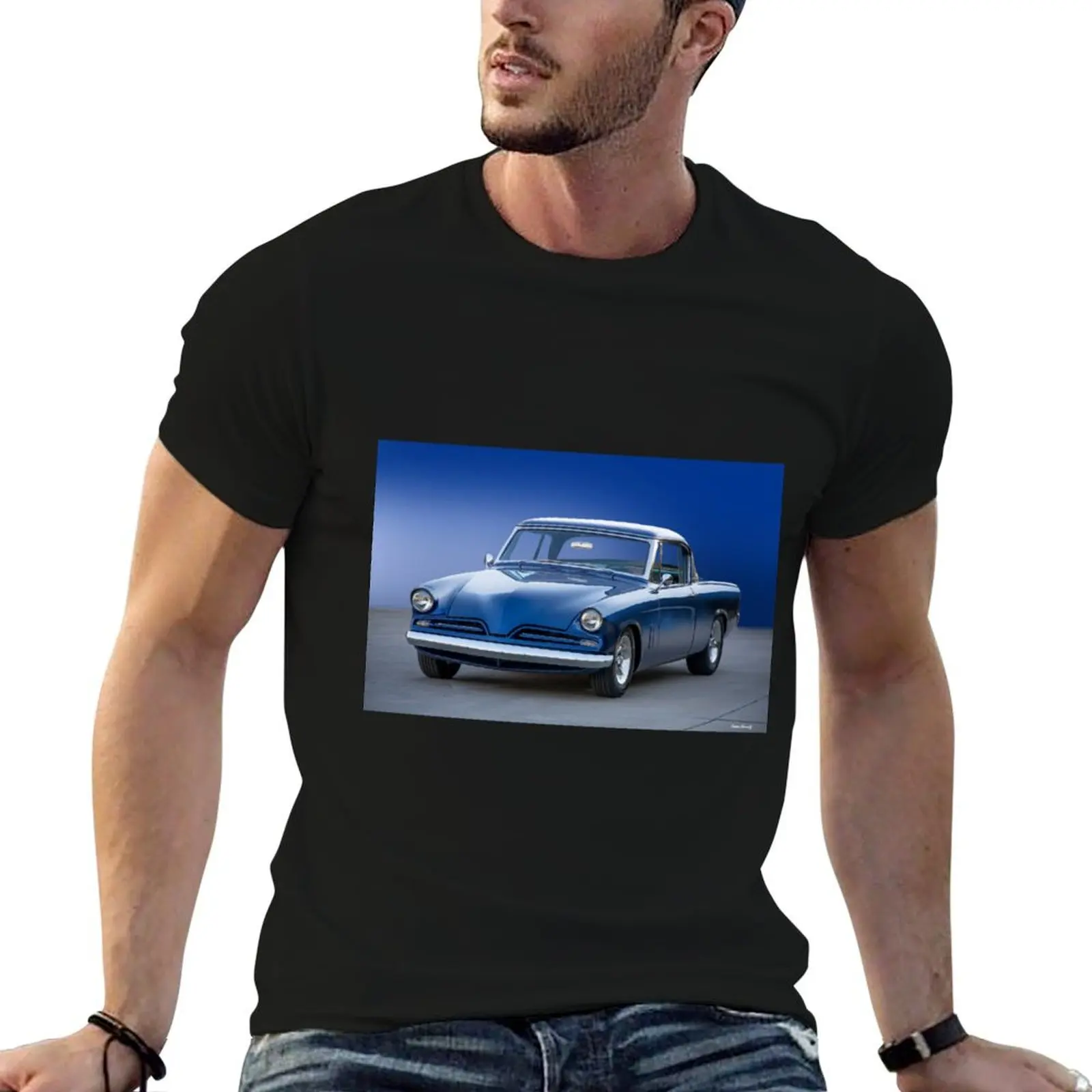 

Commander for Studebaker T-Shirt 1953 shirts funny man man cotton soft t shirts 'Starliner' t
