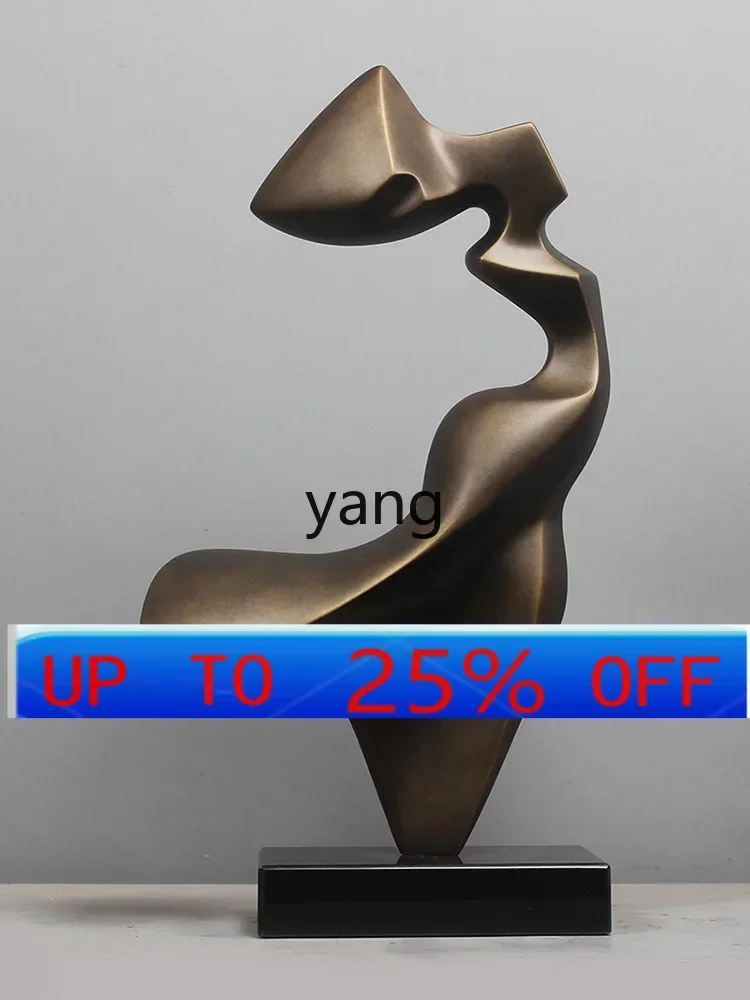 

lmm Sculptured Ornaments Abstract Art Soft Decoration FRP Home Sales Office Dancer