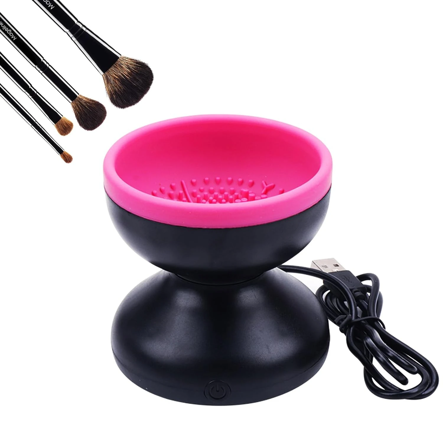 

Convenient and Efficient Highly Effective Portable Rechargeable Makeup Brush Cleaner - Must-Have USB Tool for All Sizes - Easy-t