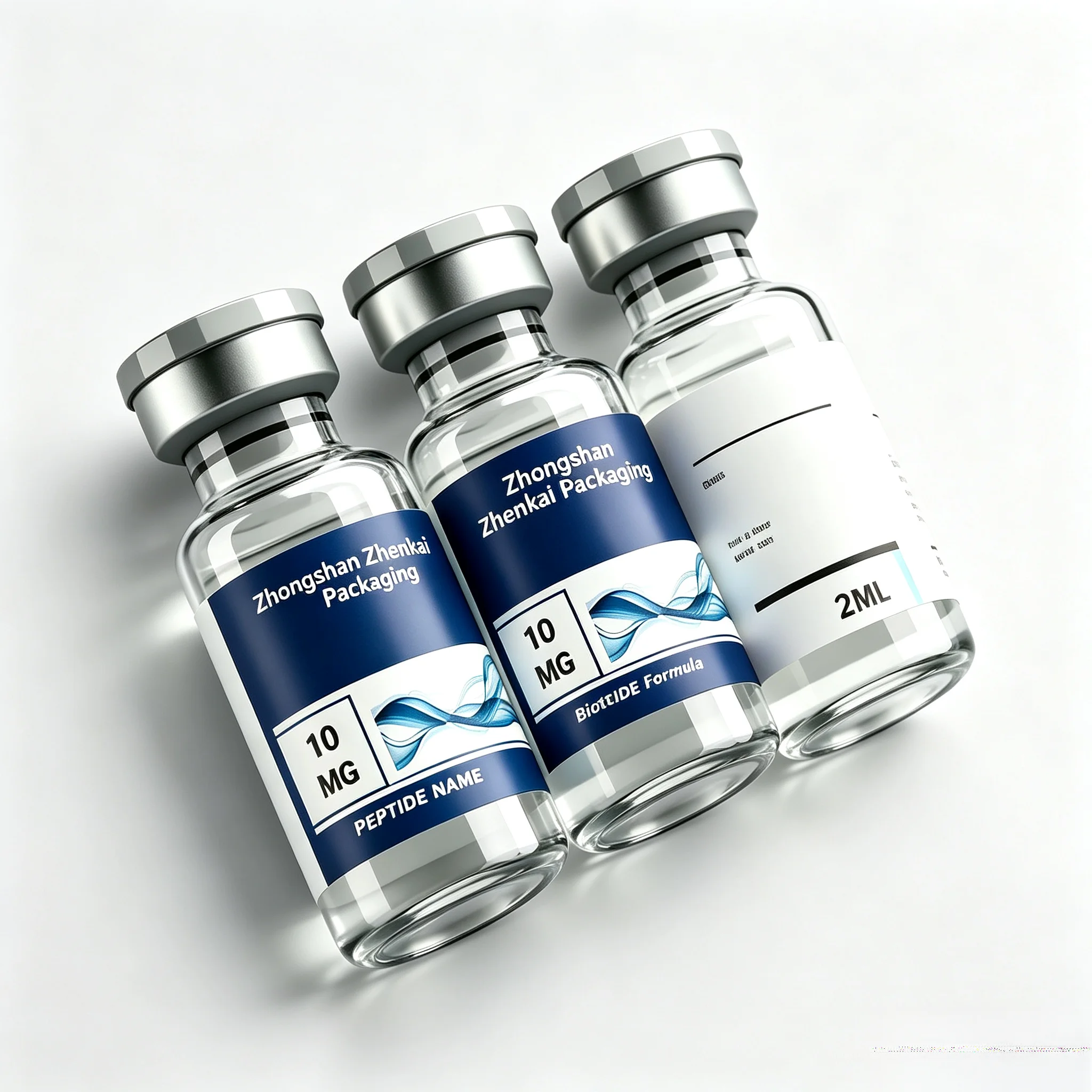 Kundenspezifisch Bedruckte Rollen-Wasserdichte Vinyl-Etiketten, Fabrik-Großhandel Logo-Etiketten für MG Serum-Fläschchen & Peptid-Geschenkboxen