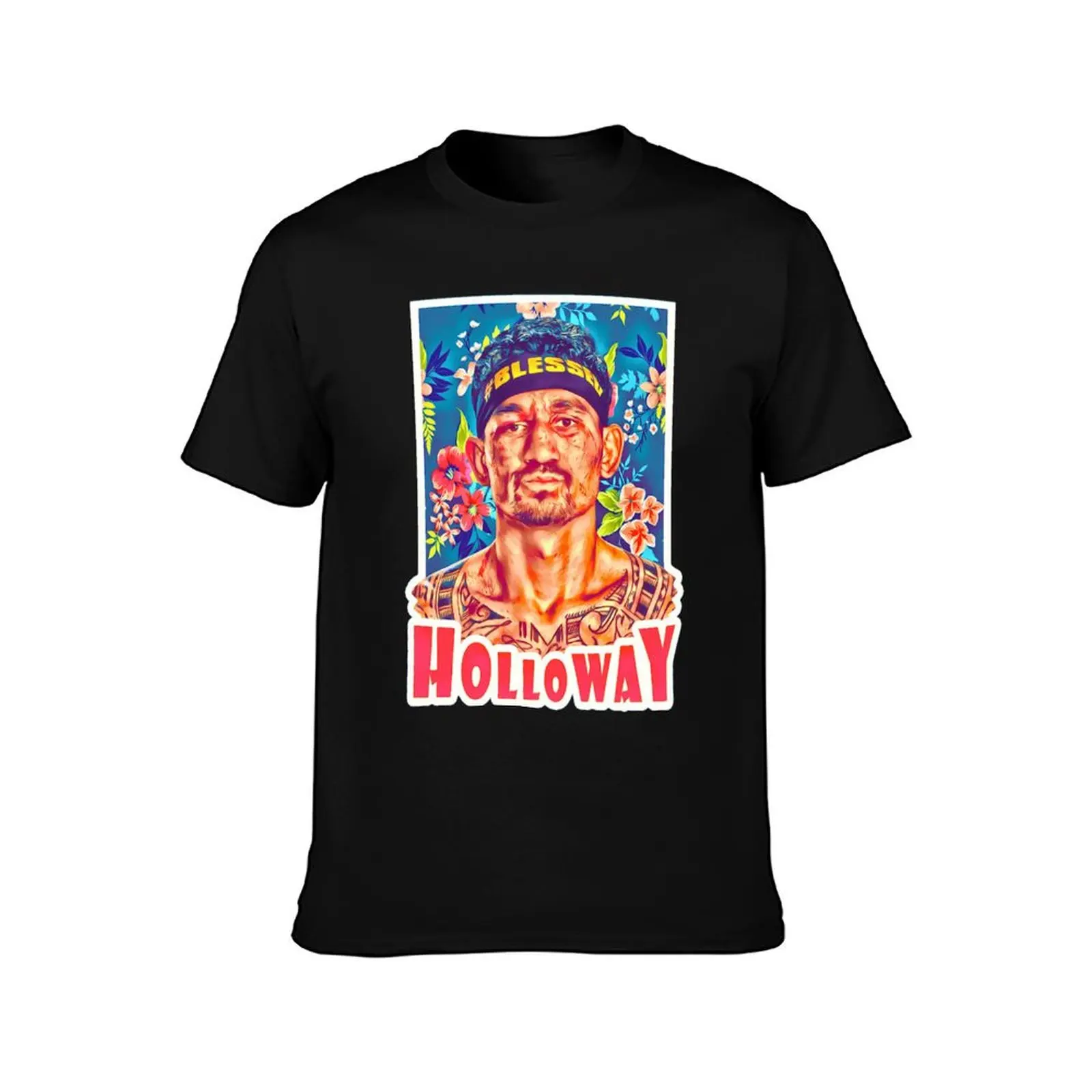 Max Holloway Hawaiian Style T-Shirt Work Style Casual T-Shirt