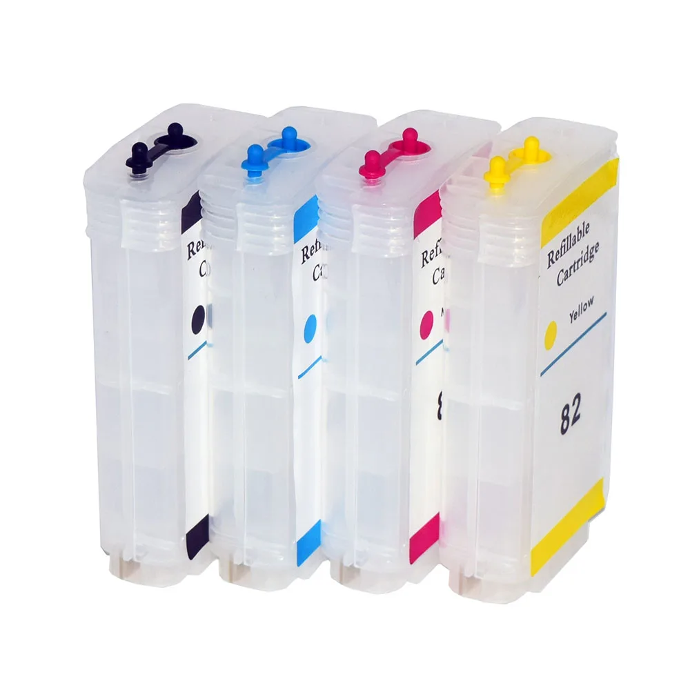 Empty Refill For Hp82 hp10 82XL 10XL 10 82 Refillable ink Cartridge For HP Designjet 500 500ps 800 800ps 820mfp 815mfp printer