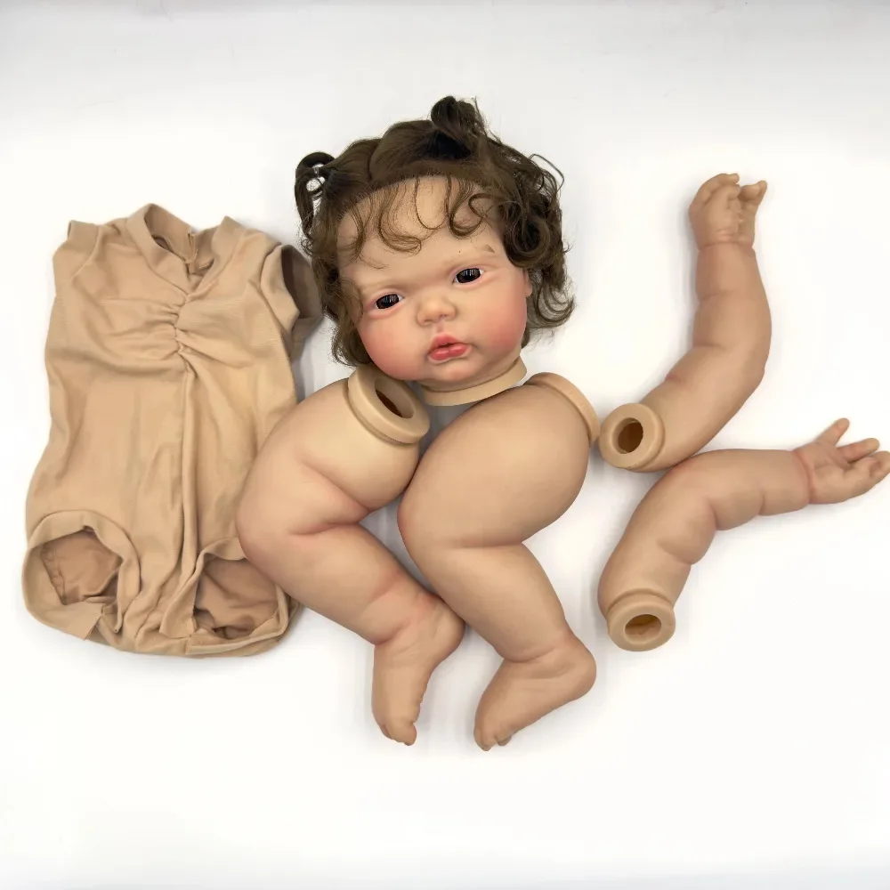 24 بوصة تولد من جديد دمية عدة مخلل مستيقظ اليدوية تولد من جديد أجزاء دمية مع القماش الجسم الجلد ثلاثية الأبعاد مع الأوردة المرئية Mucionesas عدة تولد من جديد #5