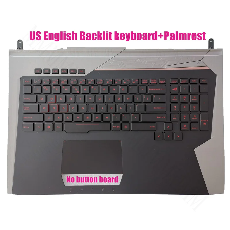 TT US Palmrest Backlit Keyboard for ASUS G752V/G752VL/G752VM/G752VS/G752VT/G752VY