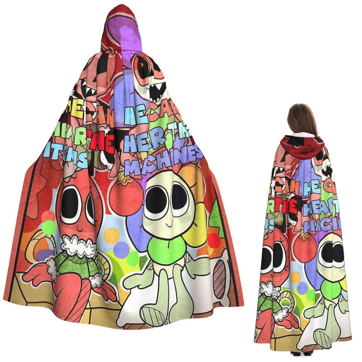 

Бобетта и Данди мультфильм мир Дэнди длинный плащ с капюшоном ведьма средневековый костюм накидка для косплея Хэллоуин вечеринка для взрослых унисекс