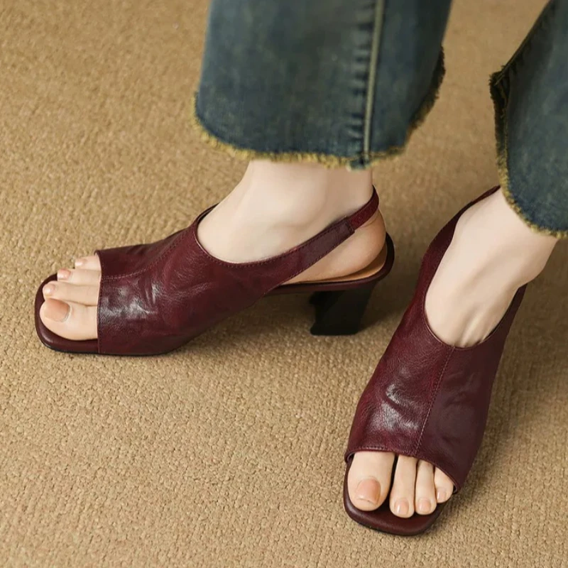 Sexy High Heels Sandals Womens Chunky Shoes Elegant Pumps Slippers 2026 New Party Dress Flip Flops Summer Luxury Mujer Zapatos