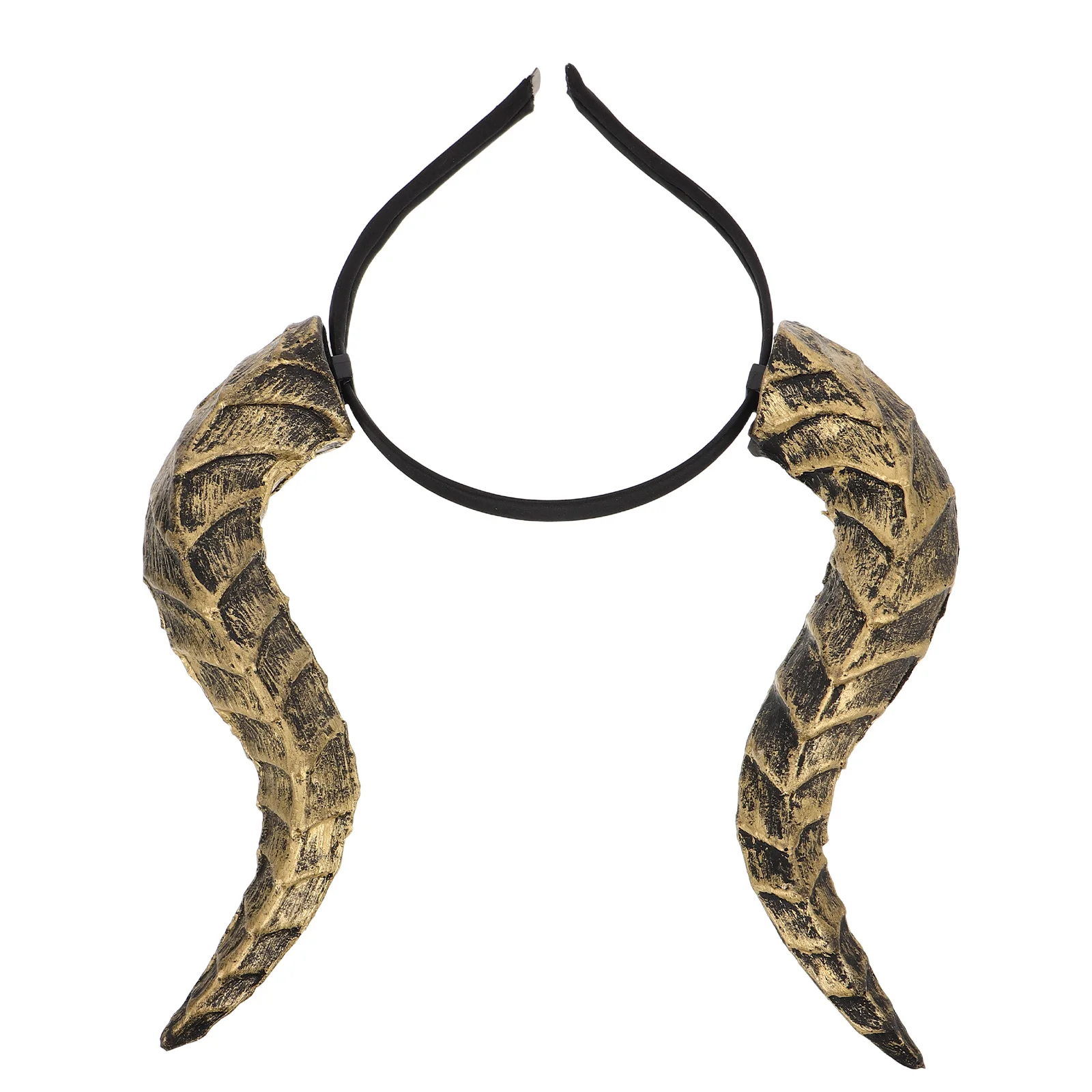 

Devil Horns Headband Realistic Halloween Demon Horns Hairband Gothic Costume Party Horn Headdress Masquerade Headband