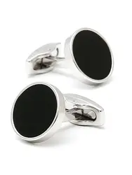 Cufflinks Men 2023 TOMYE XK23007 Classic Casual Black Silver Color Round Buttons Formal Dress Shirt Cuff Links Wedding Gifts