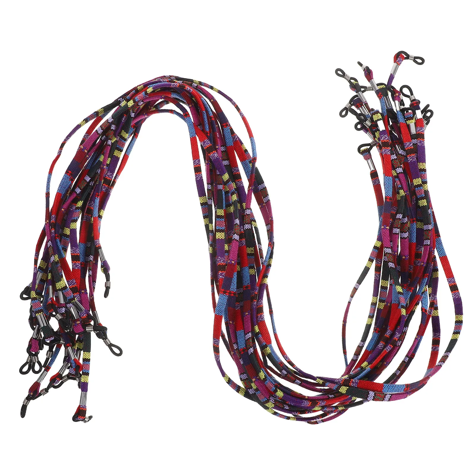 

20Pcs Colorful Glasses Strap Ethnic Style Anti-Slip Sunglasses Cord Lightweight Eyewear Holder Outdoor Sports Eyeglasses String