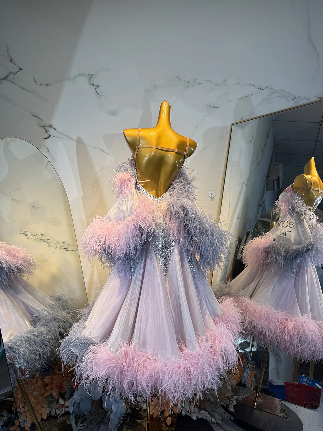 Latin Dancers, Adults, Children, High-End Customized Pollen Modern Dress, Blackpool AB Stone Practice Race Dress