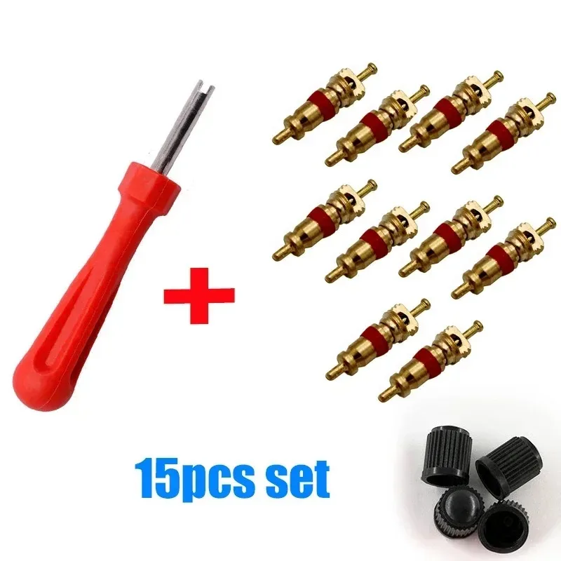 Valvola in rame per pneumatici auto, moto, bici - Stelo valvola sottovuoto americano/USA - Rimuovi valvole - Accessori auto e bici