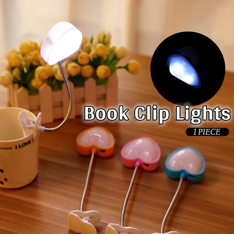 1 PC Flexible Reading Light Reading Lamp Reading LED Light Clip-on Beside Bed Table Desk Lamp Book Light Lamp for Reading