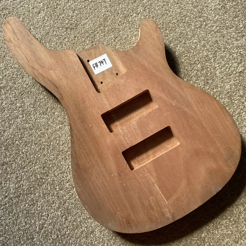 FB747 Natural Solid Mahogany Wood for Electric Bass Body DIY No Paints Unfinished Bass DIY Replace