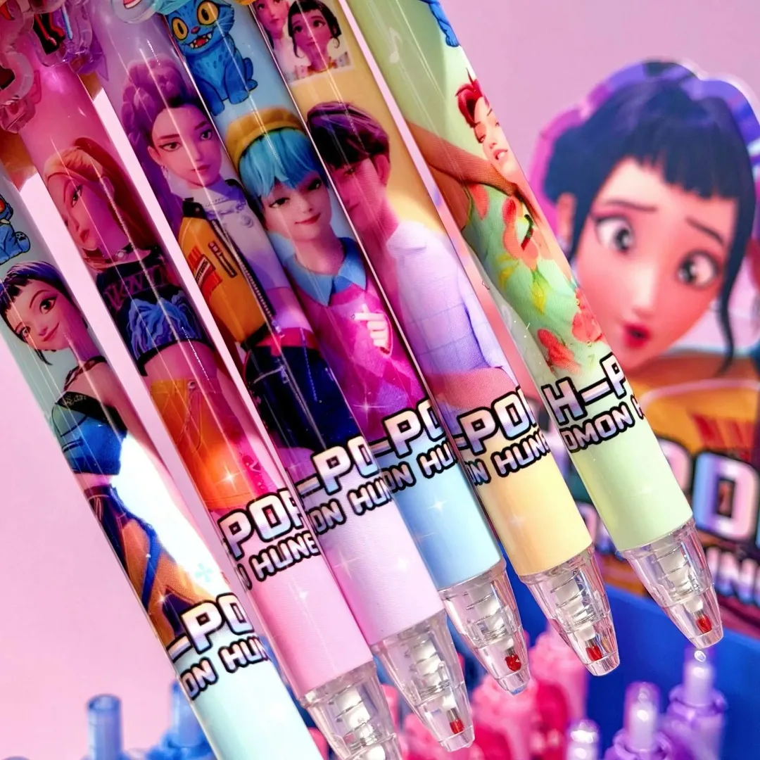 6/12/18 Piece  Anime Hunter Gel Pens Rumi Mira Zoey Saja Cartoon Pens School Writing Drawing Supplies view 6