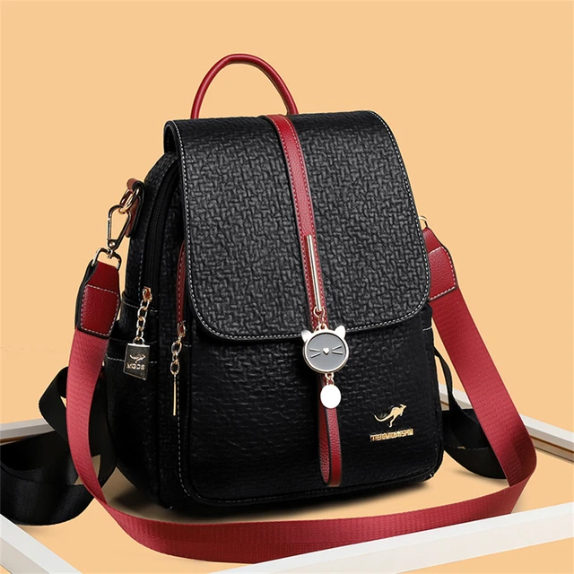 Soft leather backpack purse hotsell