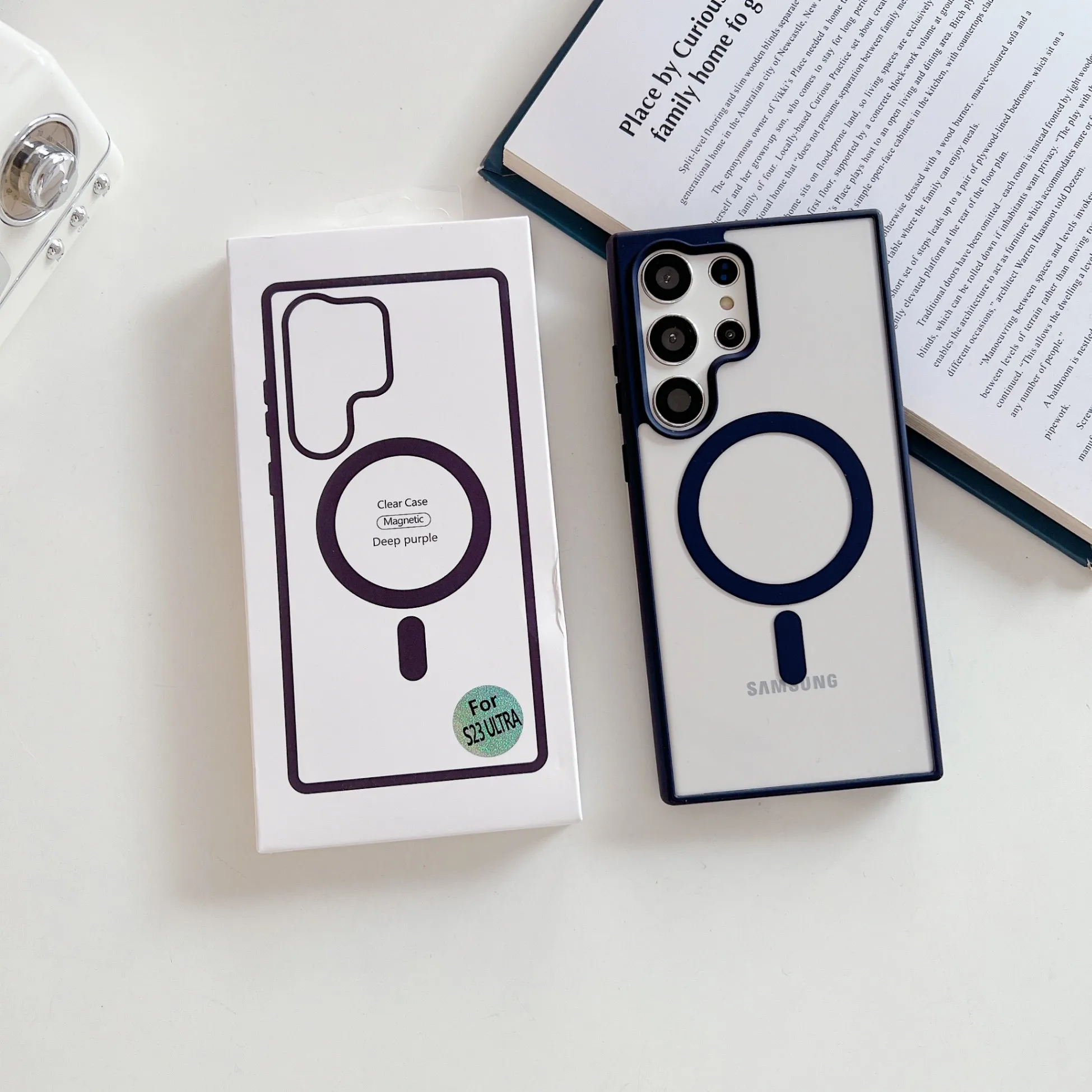 Mattierte Magnetische Handyhülle für Samsung Galaxy S22 S23 S24 FE S25 S26 Ultra Plus für Magsafe Cover Handyhülle mit Verpackung