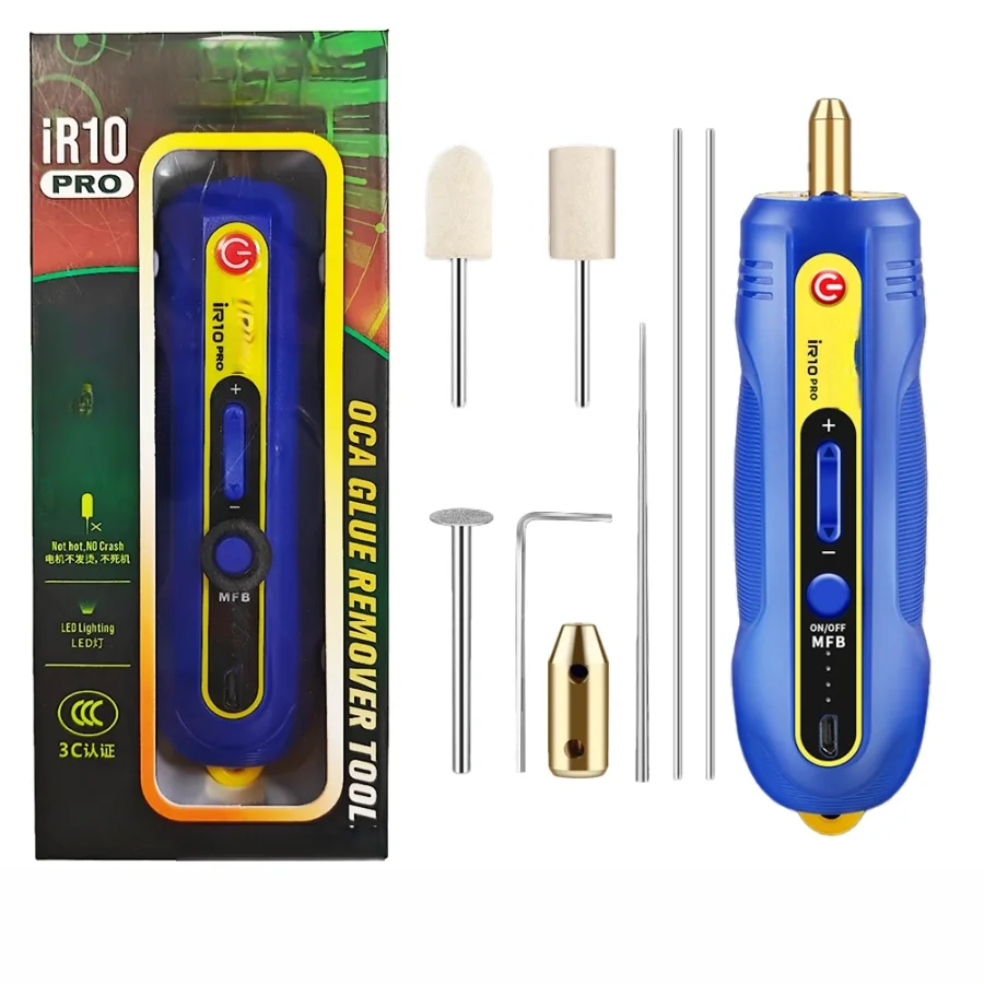 

MECHANIC iR10 PRO Electric Glue Remover Pen 6in1 third gear adjustable for Mobile Phone LCD Screen Glue Remover Polishing Tool