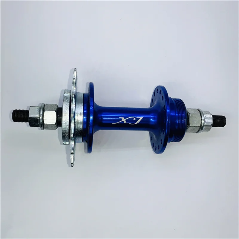 

Fixed Gear Hubs Dead Flying Small Ear Retro XJ Aluminum Alloy Bead Structure Flywheel 100mm 120mm Width 32 Holes Front And Rear