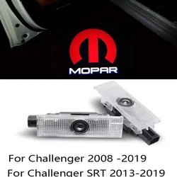 2pcs Red MOPAR For Dodge Door Light Dodge Courtesy Shadow Light MOPAR Door Light For Chrysler Dodge Challenger 2008-2019 SRT