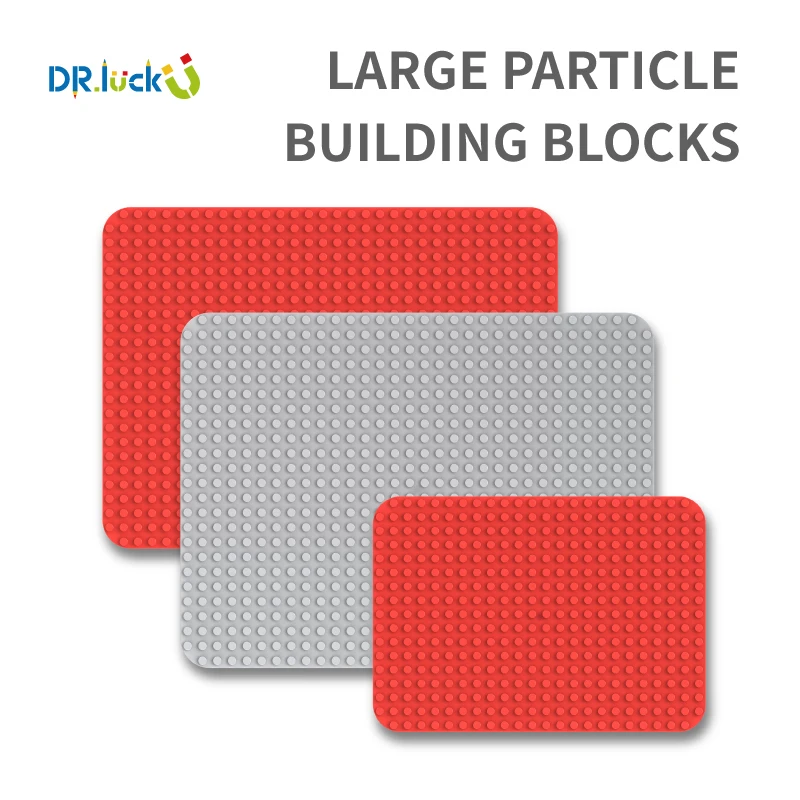 Large Particle Bricks Base Plate 27x38 Dots 51x37CM Big Size Baseplate Building Blocks Floor Toys DIY Compatible Blocks For Kids