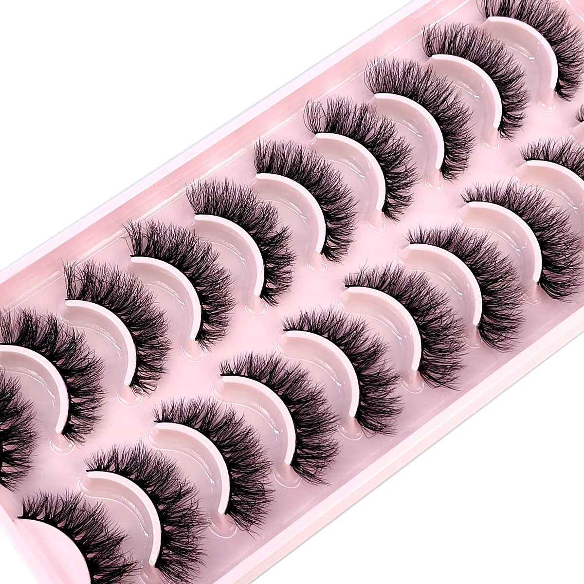 HBZGTLAD New 10 Pairs Natural False Eyelashes Fake Lashes Long Makeup 3d Mink Lashes Extension Eyelash Mink Eyelashes for Beauty