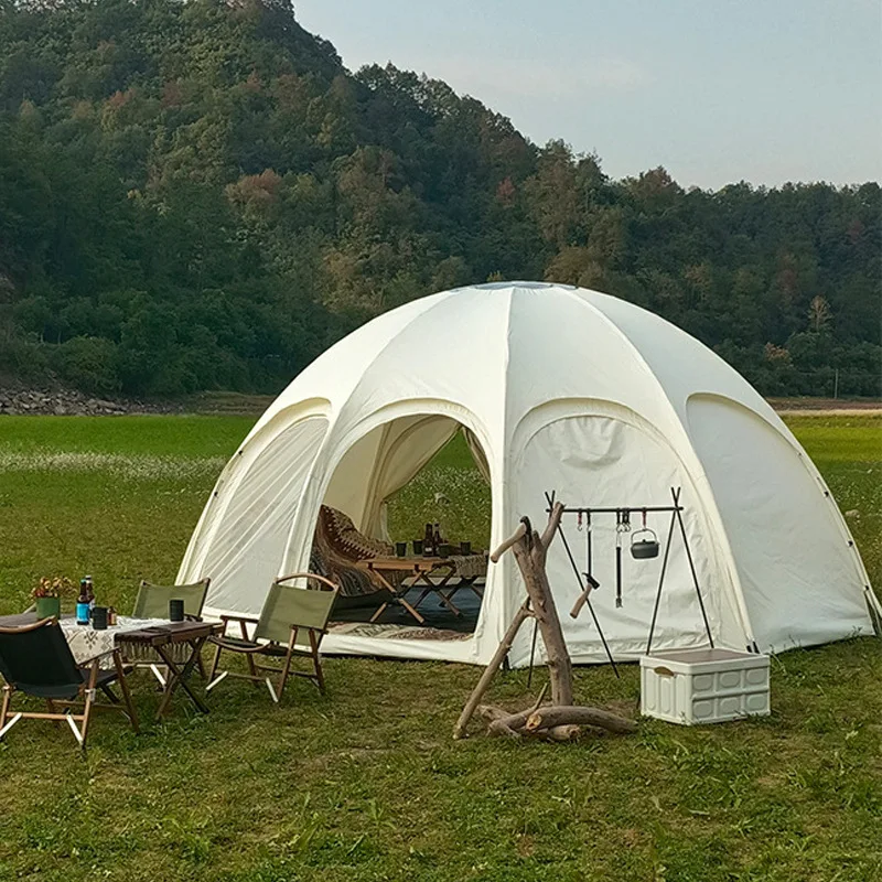 Luxe Outdoor Halve Bol Tent Met Sky View, Zonnescherm En Regen Bescherming Koepel Campingtent Met Sterrenhemel Uitzicht