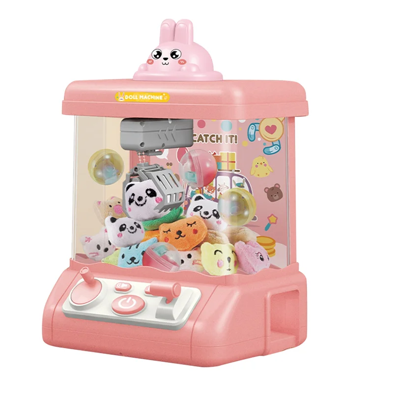 

B05C-Мультяшный автоматический автомат с автоматическим управлением, электрический игровой автомат с когтями, крановые машины, музыка для детей