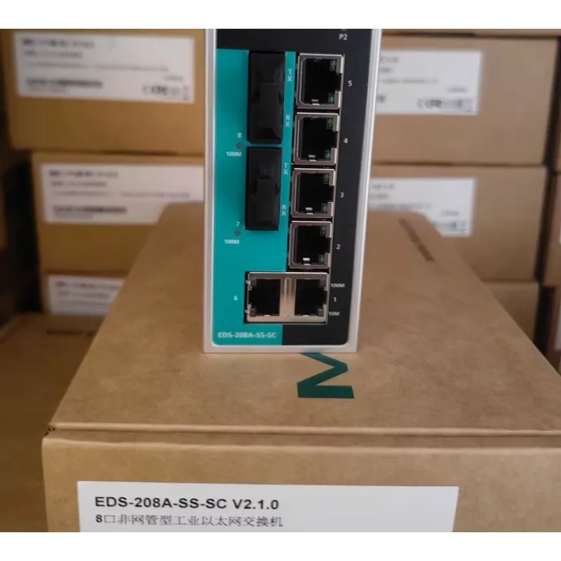 For MOXA EDS-208A-SS-SC 2 optical 6 electrical, single mode, 100M, unmanaged switch