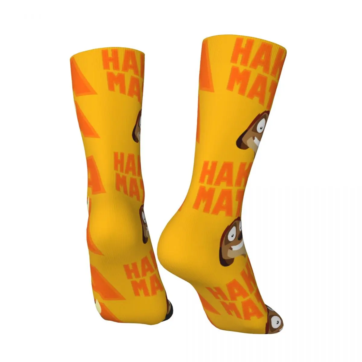 Crazy compression Hakuna Matata Timon And Pumbaa Sock for Men Harajuku Disney⦆The Lion King⦆Film Seamless Crew Sock Casual