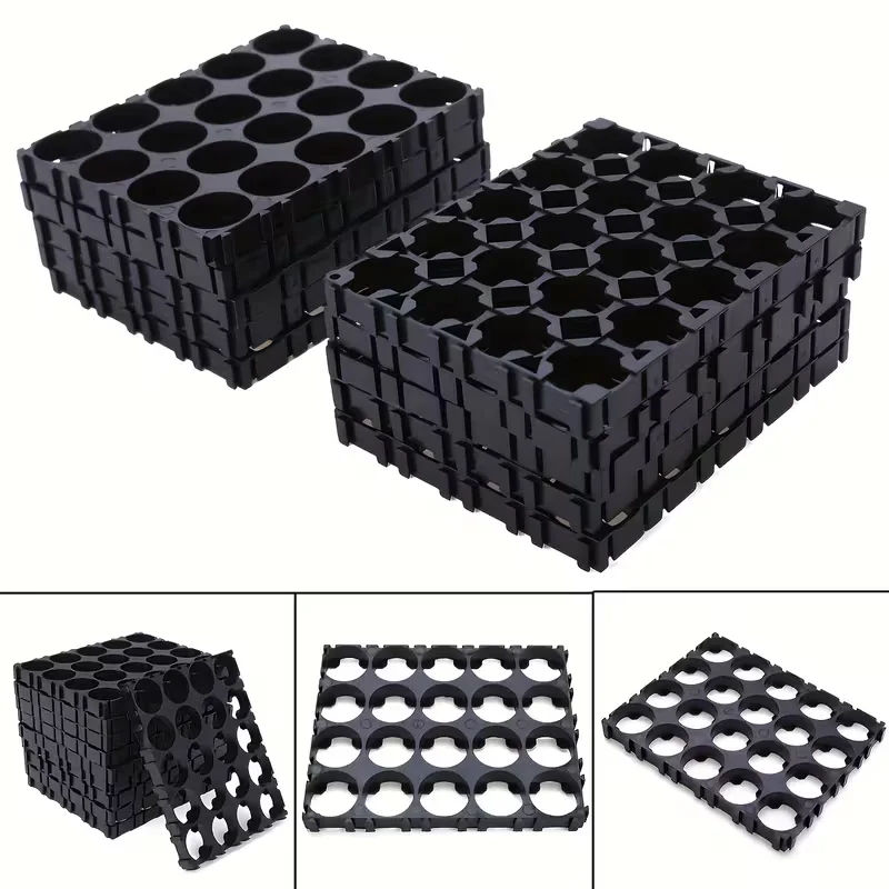 50/1000PCS 18650 Lithium Battery Holder Cylindrical Anti Vibration Plastic Battery Pack Bracket Li-ion Battery Spacer Cell Holder