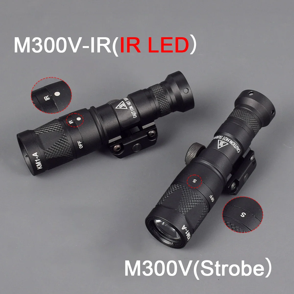 

SUREFIRE M300 M600 M300V IR M600V IR Infrared LED MINI Scout Light Flashlight For 20mm Rail Airsoft Weapon light Hunting Torch