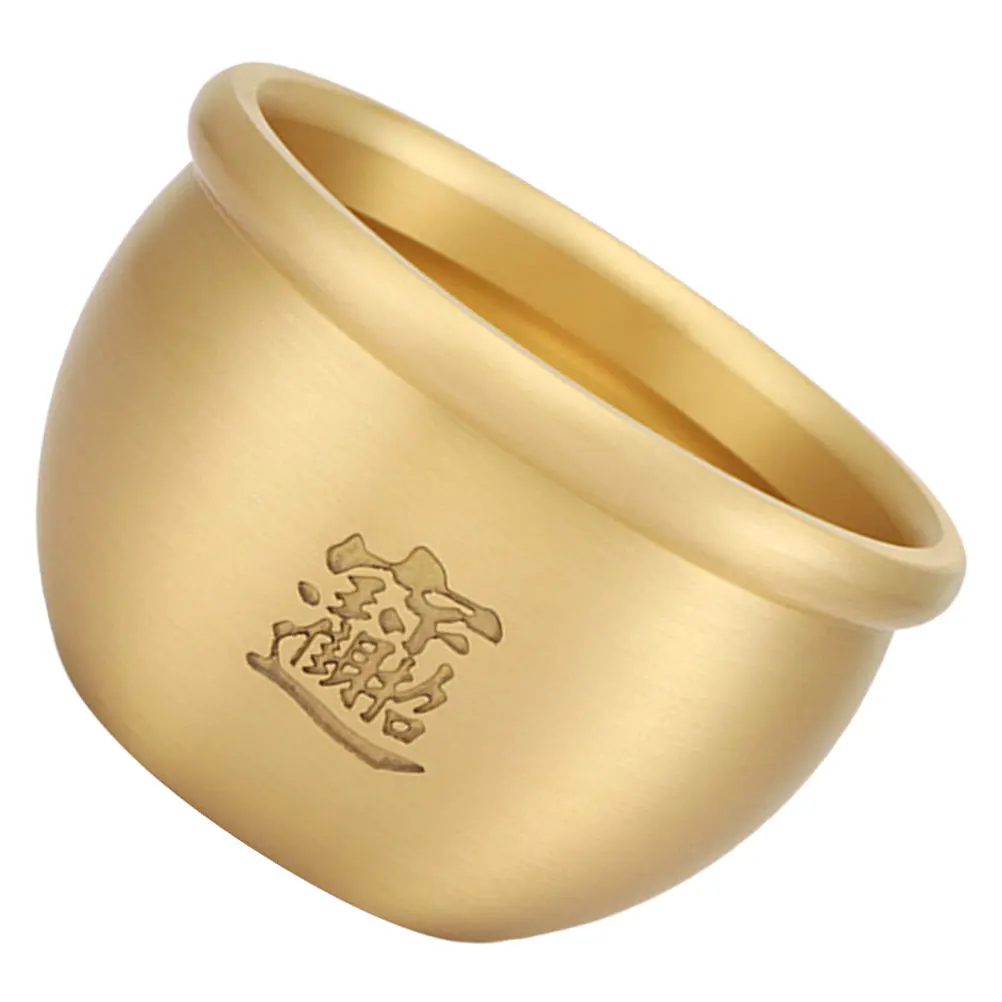 

Copper Fortune Tank Golden Copper Ashtray Creative Craft Living Room Ornament Decoration Tray Tabletop Accessory Home Art Smoker
