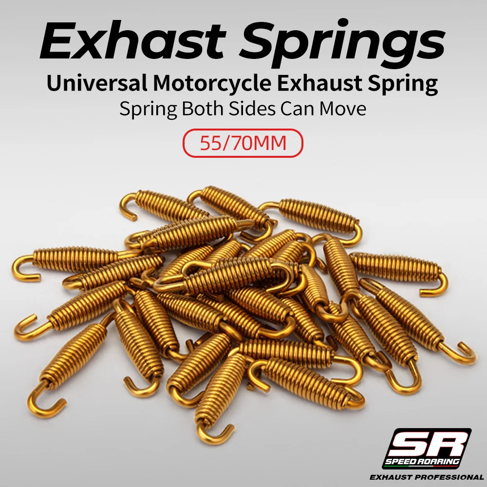 

Motorcycle Exhaust Spring Fits 55/70mm Universal Motorcycle Spring Can be used on either side