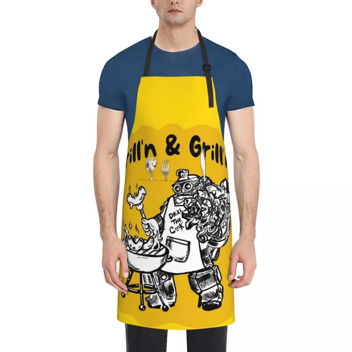 

Deep Rock Galactic - Drill'n & Grill'n Apron Kitchen nail tech supplies Goods For Home And Kitchen Kitchen Things Apron