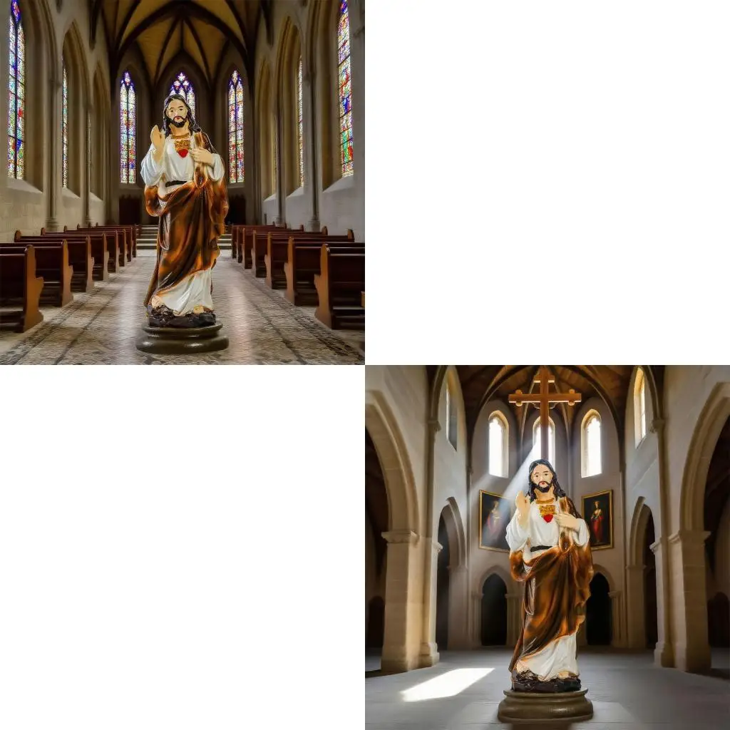 

G6KF Resin Sculpture Religious Figurine Church Display Religious Gift