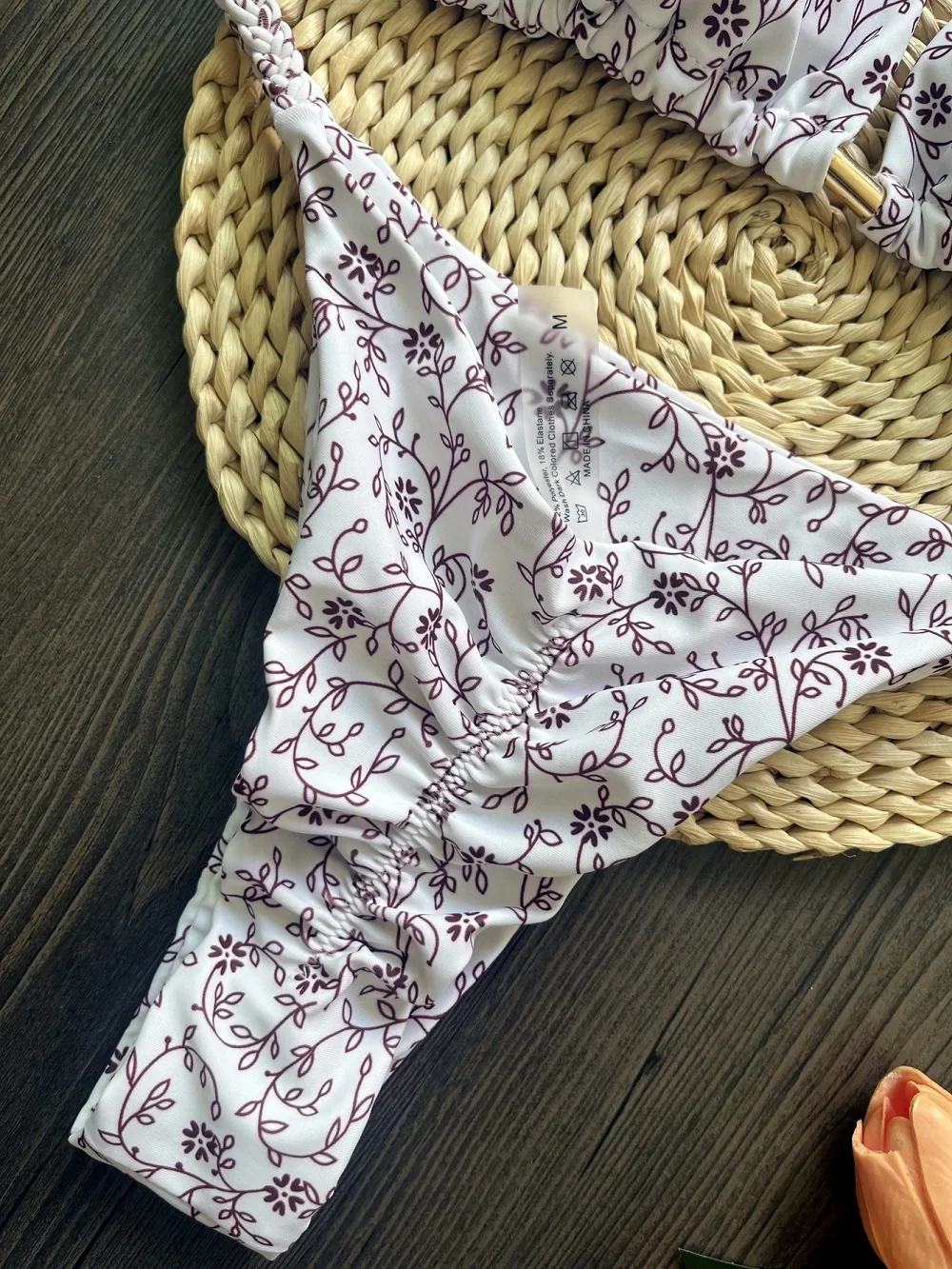 RUOTONSEPT جديد مثير كسر زهرة مجموعة البكيني ملابس السباحة النسائية قطعتين مثلث الرسن ملابس السباحة ثوب السباحة البرازيلي Biquinis