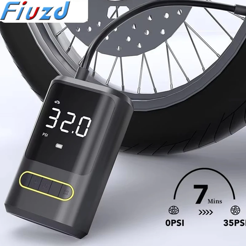 150PSI Car Air Pump Wireless Protable 120W Car Air Compressor Tire Inflation Pump for Motorcycle Bicycle Car Tire Ball Inflator