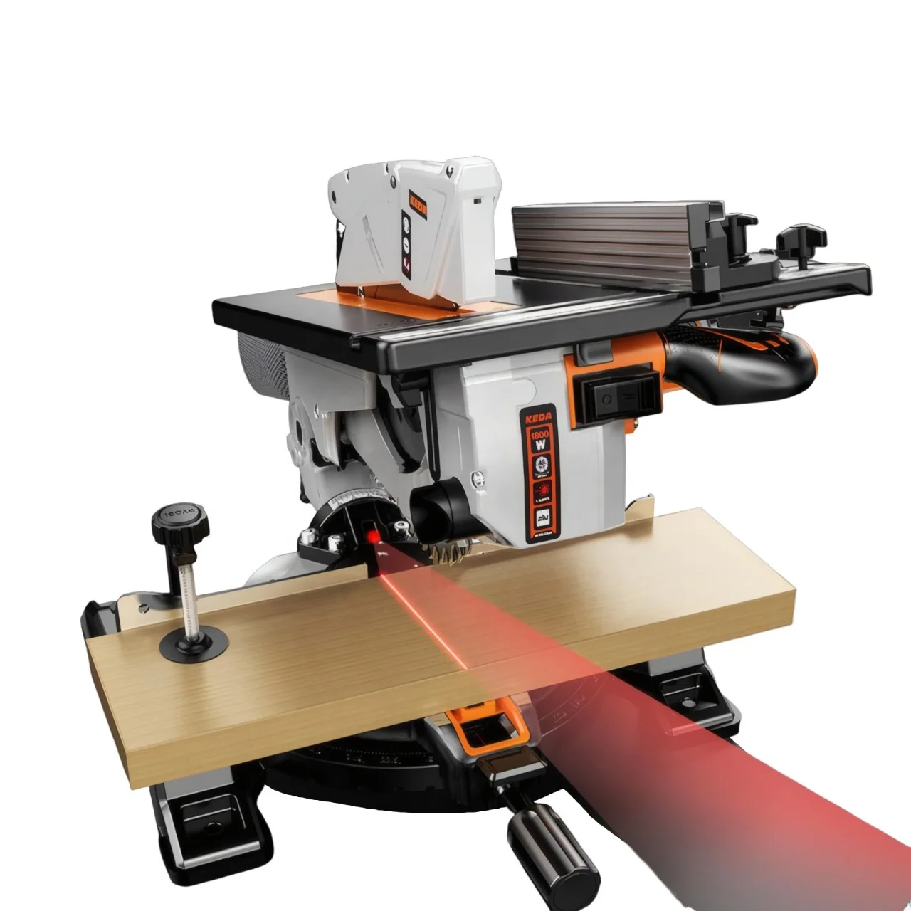 Serra composta KD-1800 Comprimento máximo de corte de 240 mm, dispositivo elétrico de fixação rápida, operação de deriva zero