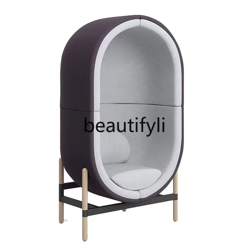 

FRP Capsule Chair Nordic Style Eggshell Chair Cafe Personalized Styling Chair