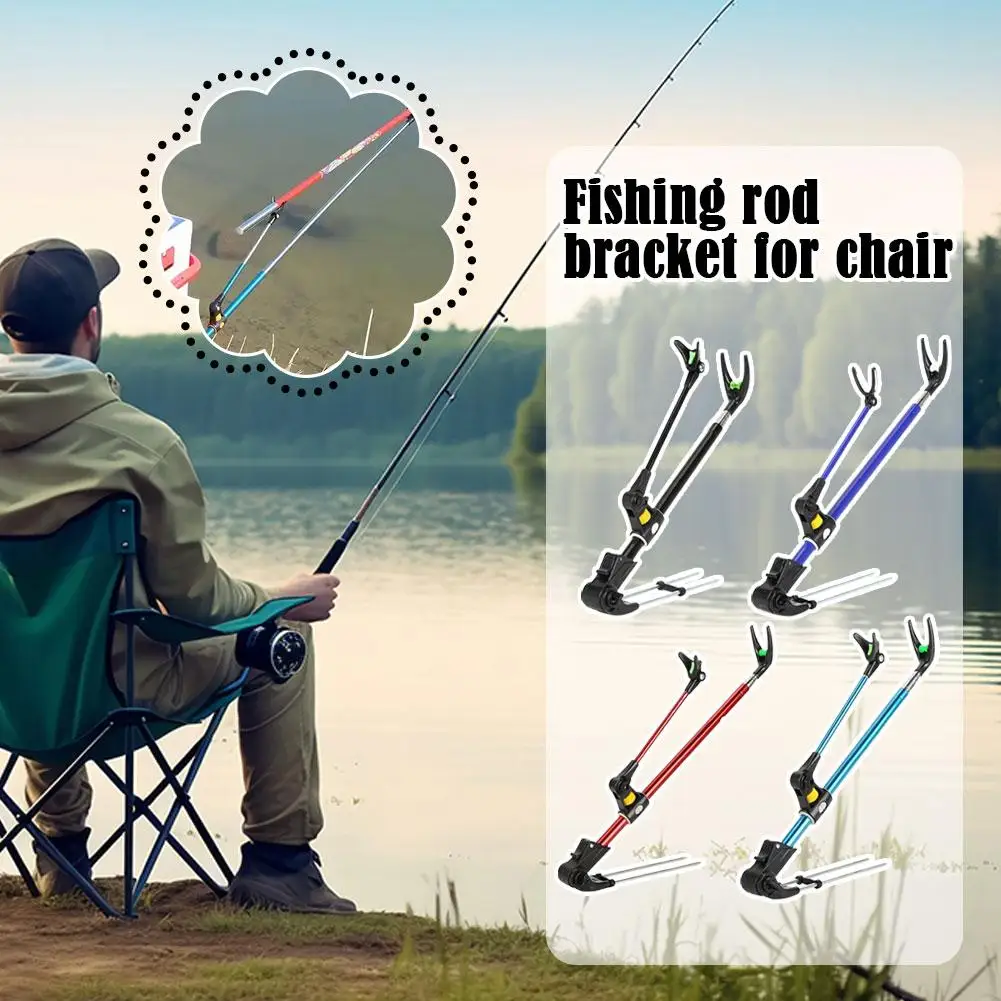 

New Stainless Steel Thickened Telescopic Fishing Rod Bracket Rod Purpose Fishing Holder Fishing Bracket Rod Dual R2O6