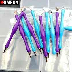 HOMFUN Embroidery Mosaic Pictures Pick Up Rhinestones Tools Accessories，Diamond Art Painting Fish Tail Design Point Drill Pen