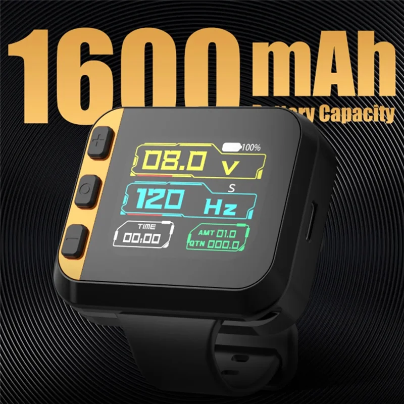 ABIT إمدادات الطاقة 1600Mah بطارية لآلة الوشم شاشة تعمل باللمس اللاسلكية المحمولة ساعة الروتاري القلم الفنان الجسم #3