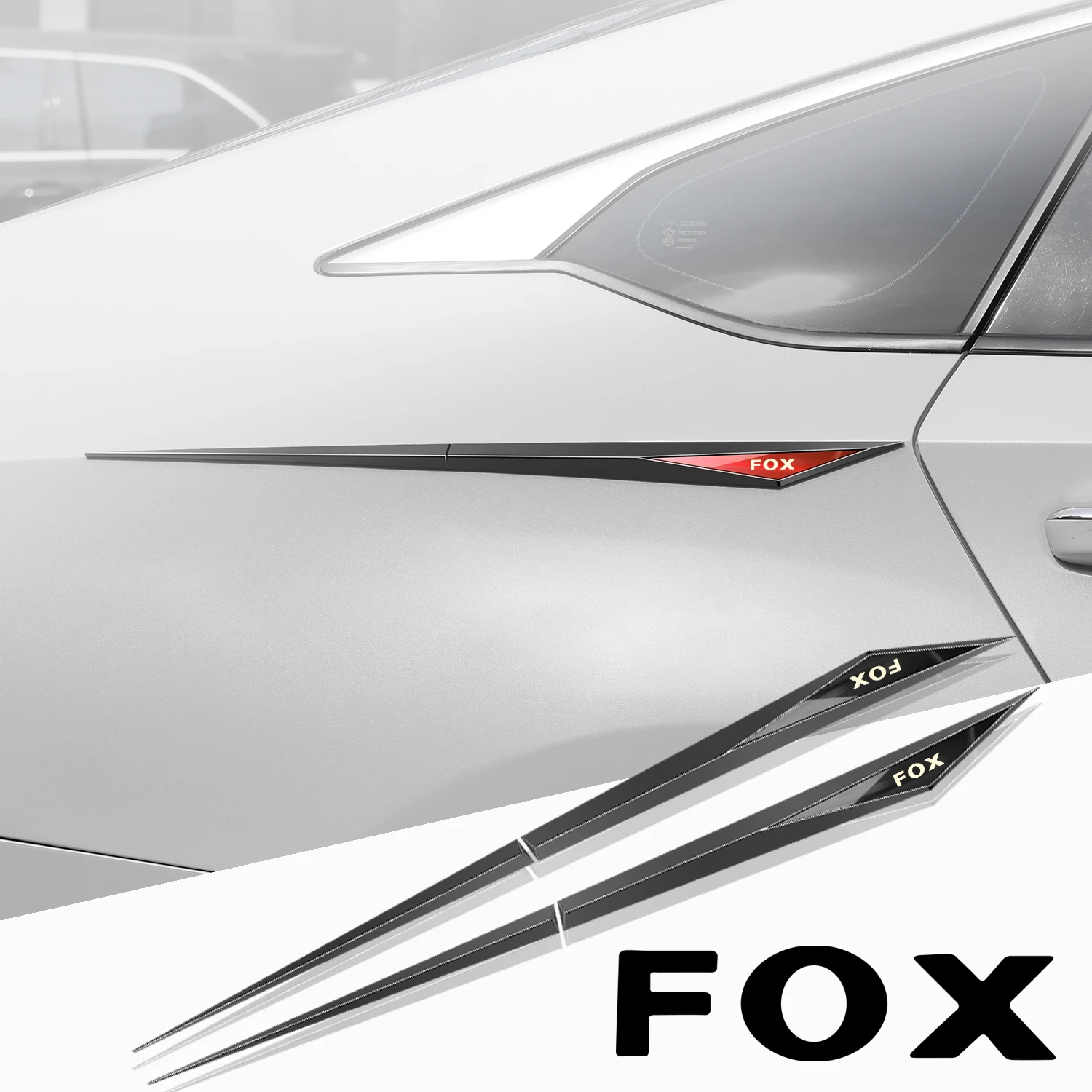 

2pcs car stickers TPU car accessories para auto for vw Volkswagen fox