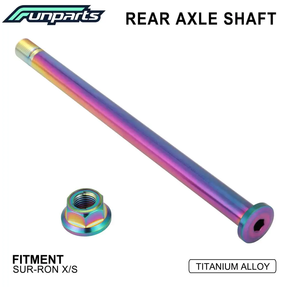 

Funparts Motorcycle Accessories Rear Wheel Axle Shaft For Surron Sur Ron Lightbee X S Electric Vehicle E-Bike Titanium Alloy