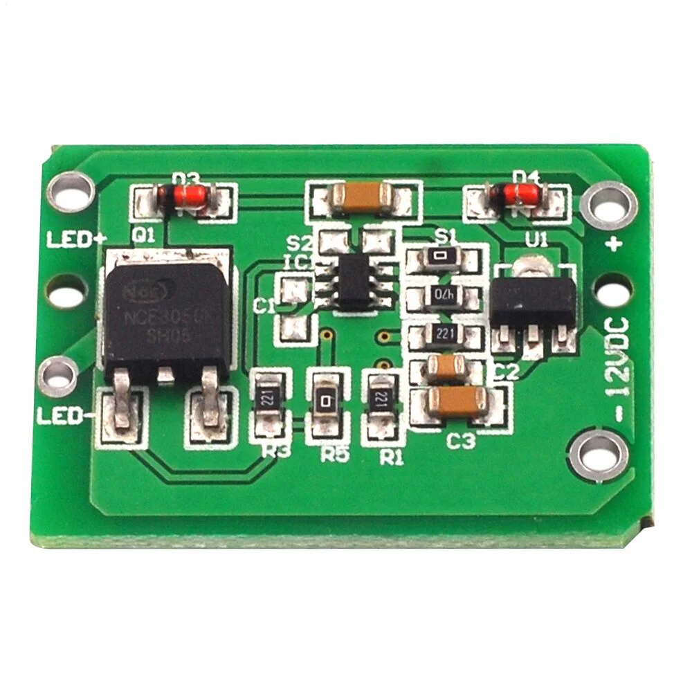 12V Capacitive Touch Switch Sensor Module Push Button Touching Key Module Jog Latch With Relay DC6-24V 3A Expansion Board Module