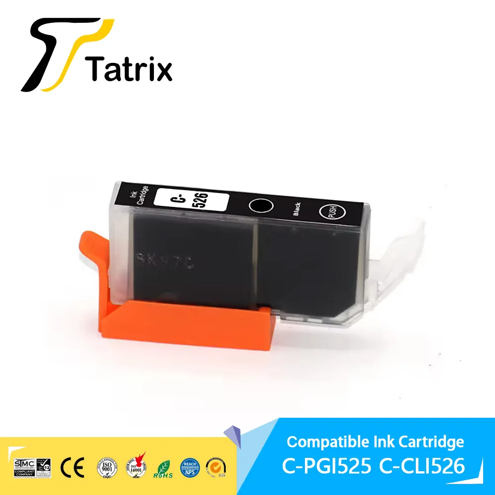 Imagem -06 - Tatrix Pgi525 Pgi525 Cli-526 Cli526 Cartucho de Tinta Compatível Cor Premium para Canon Pixma Mg6150 Mg6250 Mg8150 Mg8250 Impressora