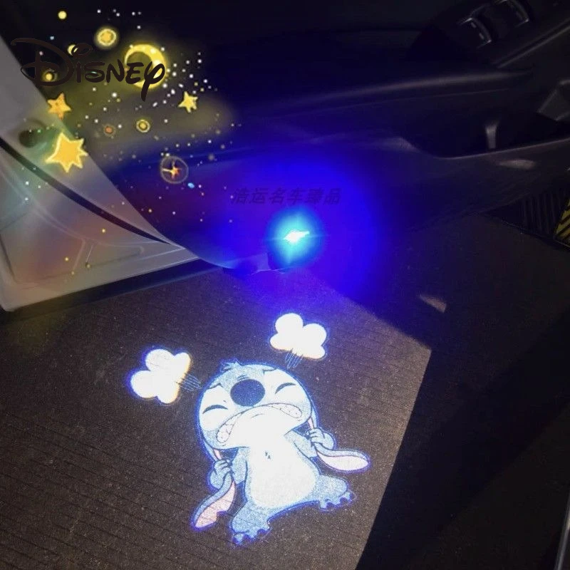 

Лило и Стич Дисней проекционные дверные фонари Kawaii мультфильм аниме аксессуары беспроводные приветственные огни мужские и женские подарки