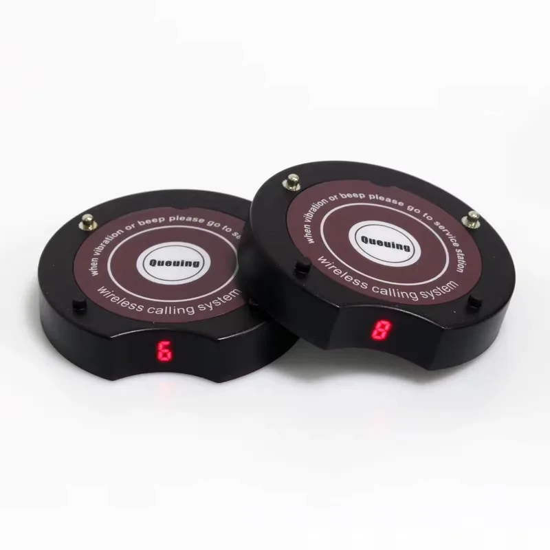 999 Channel Restaurant Wireless Paging Queue Management System With 10pcs Call Pager